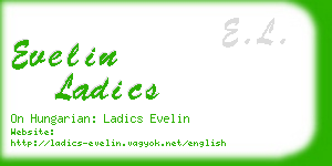 evelin ladics business card